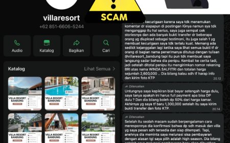 Waspada Akun Villa Bodong di Ciwidey, Catut Foto Sonten Villa untuk Tipu Wisatawan
