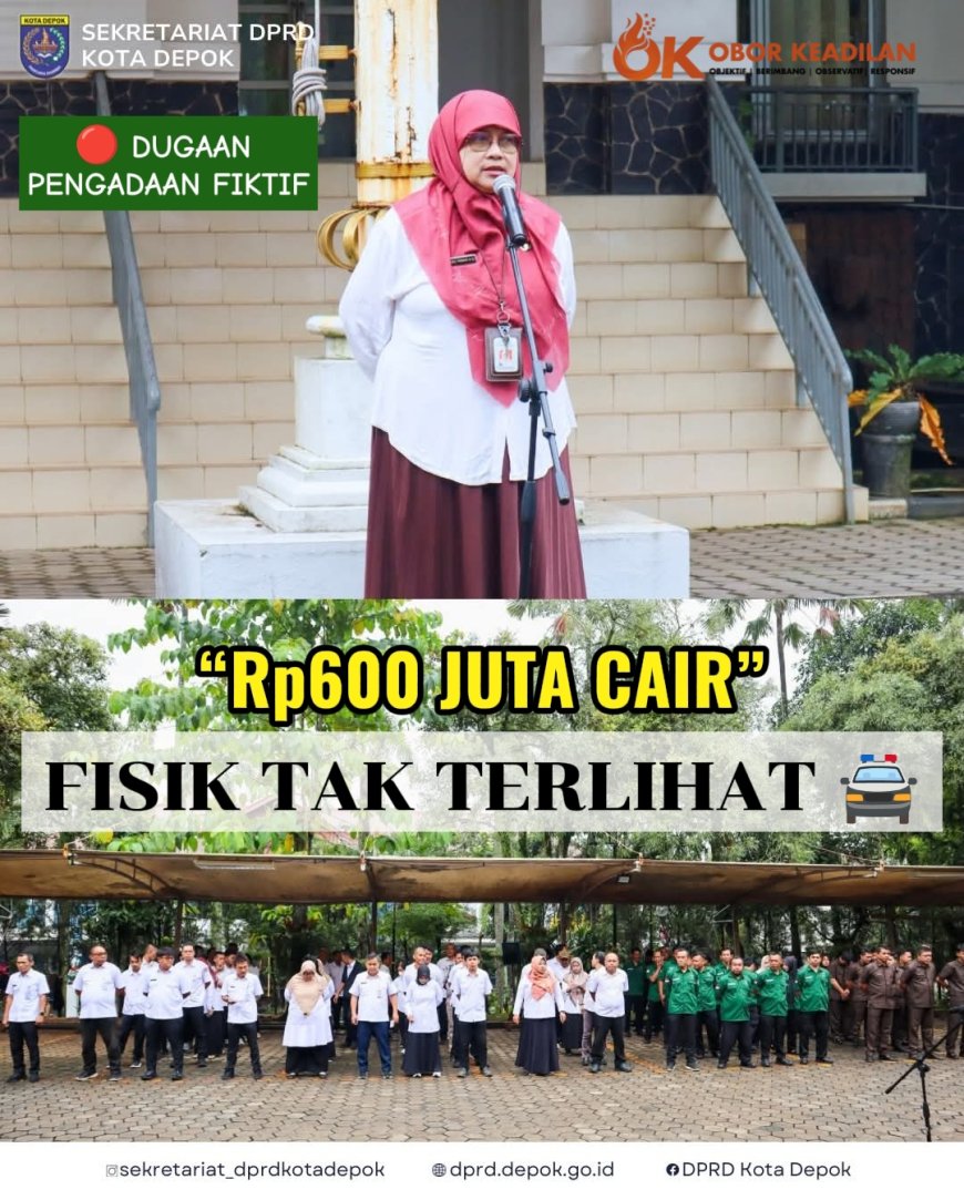 JEJAK ANGGARAN TANPA WUJUD: Dugaan Pengadaan Fiktif di Setwan DPRD Depok Menguat, IPAR Siap Laporkan ke KPK