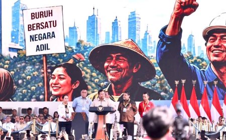 Dalam Acara Mayday 2026 Di Monas: Prabowo Temui Buruh Dan Sampaikan 6 Janji, Untuk Kesejahteraan Buruh
