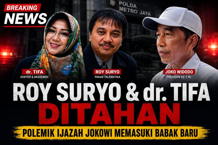 ROY SURYO & dr. TIFA DITAHAN, KETUA IPAR SERUKAN PERS KAWAL KASUS SECARA BERIMBANG