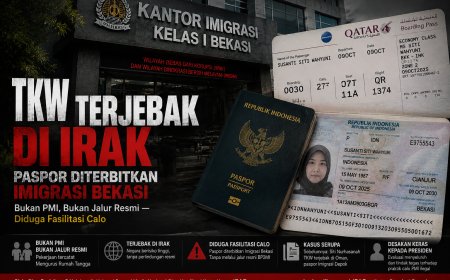 BEKASI LAGI! BEKASI LAGI! — TKW Susanti Terjebak di Irak, Paspor Diterbit Imigrasi Bekasi, Diduga Via Calo: Menteri Imigrasi Layak Dicopot!