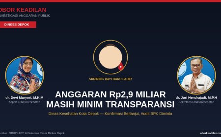 Dua Kali Disurati, Dinkes Depok Masih 'Kunci Mulut' soal Anggaran Rp2,9 Miliar — Obor Keadilan Tarik BPKP dan BPK Turun Tangan