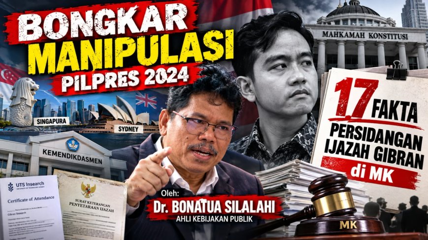 Bongkar Manipulasi Pilpres 2024, 17 Fakta Persidangan Ijazah Gibran di Mahkamah Konstitusi