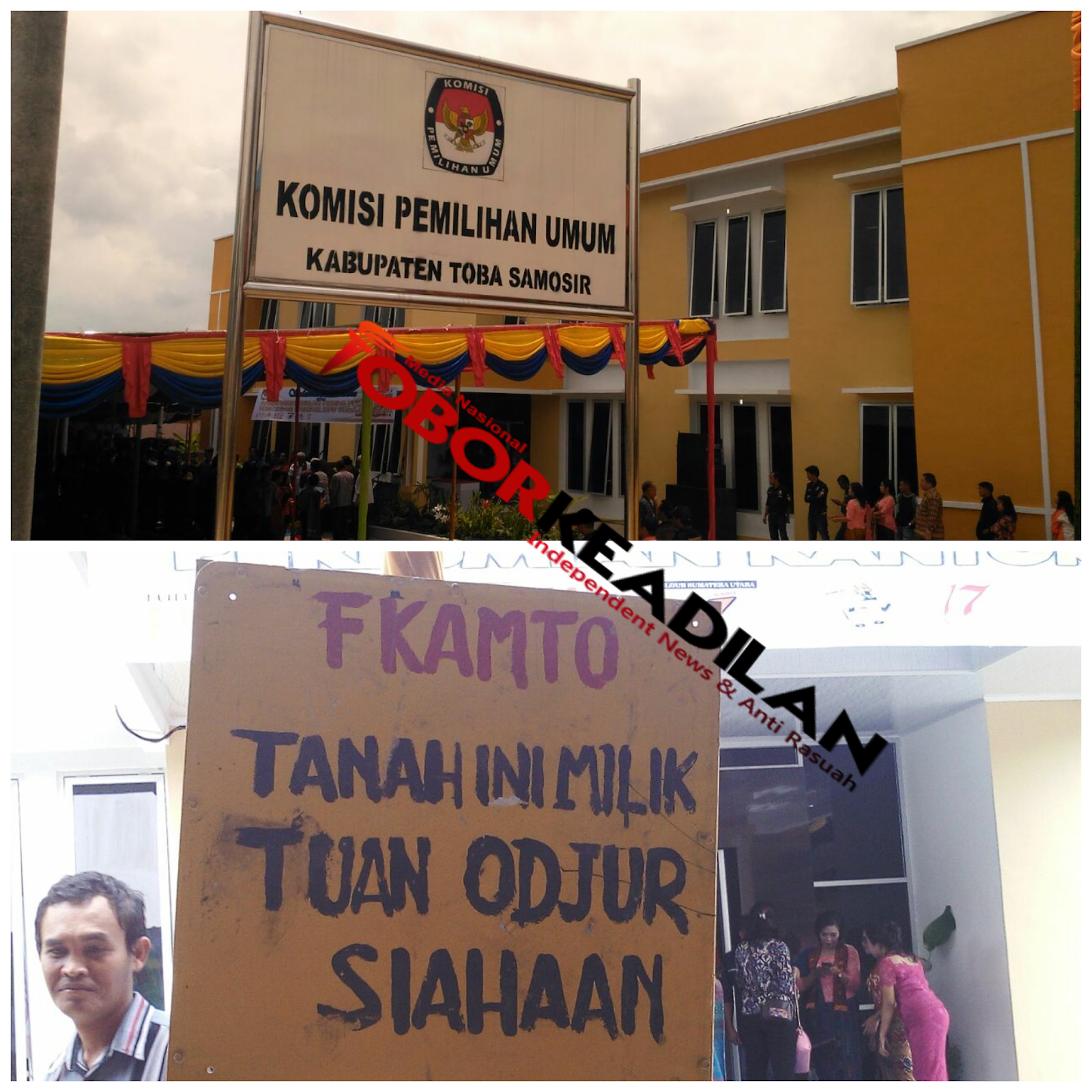 LAHAN DAN BANGUNAN KANTOR KPU TOBASA DIGUGAT WARGA