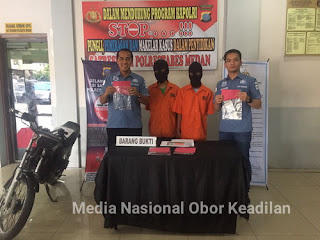 SATRESKRIM POLRESTABES MEDAN KEMBALI MENANGKAP 2 PELAKU CURANMOR
