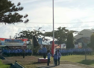Bupati Nias Sampaikan 3 Pesan Penting Saat Pimpin Upacara Bendera