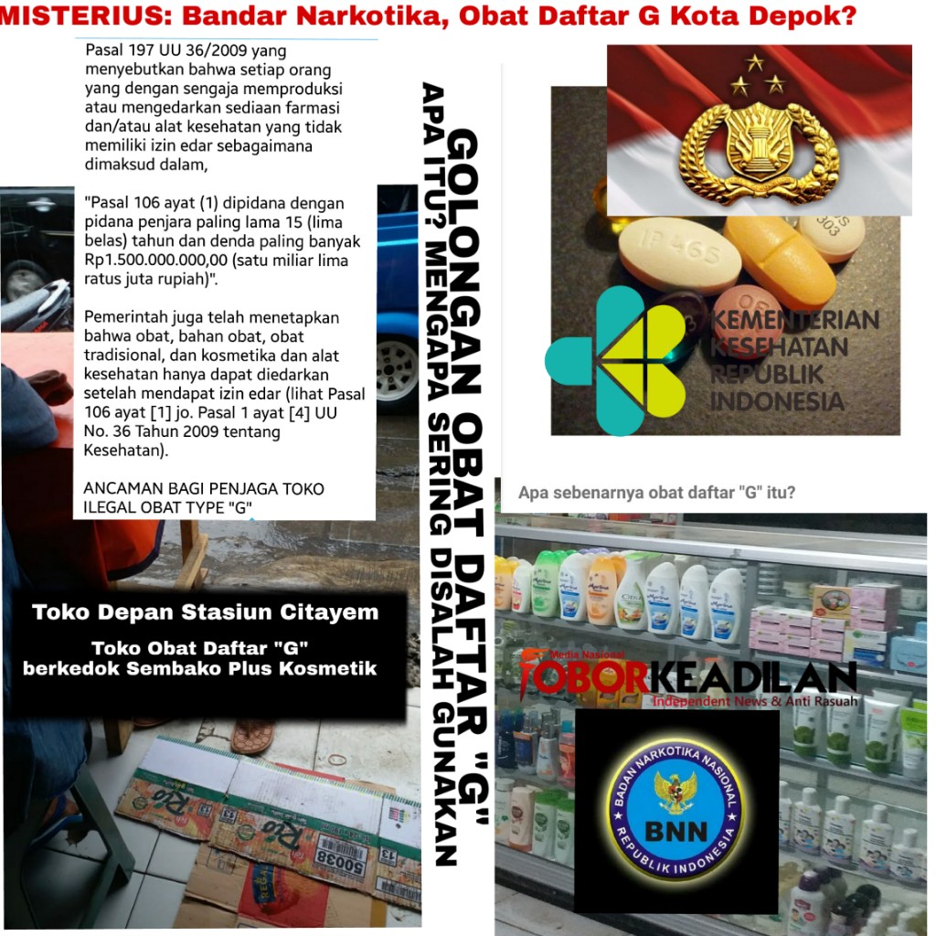 Pengedar Obat "Daftar G" Diseberang Stasiun Citayem Depok Ngaku Dikelola Oknum Polres Depok. 