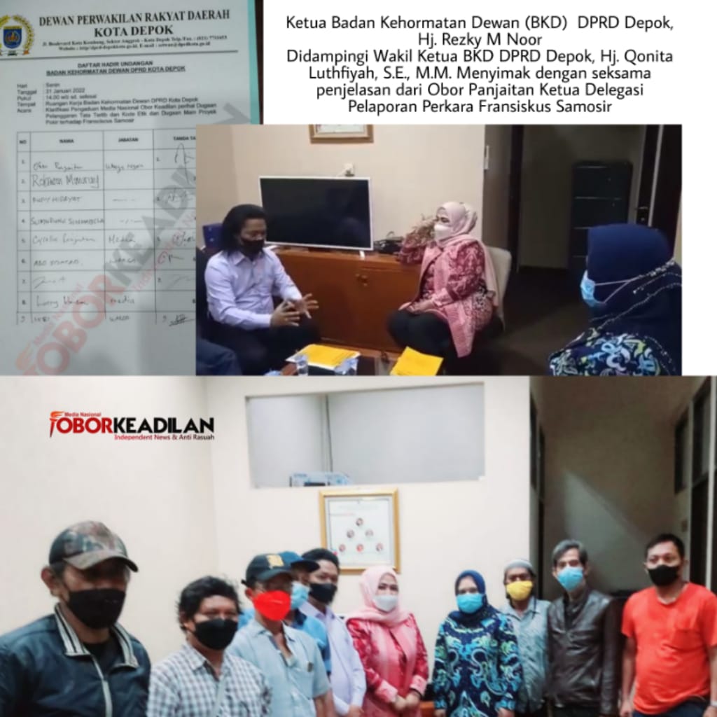 Perkara Fransiskus Samosir Anggota DPRD Depok Dipandang Serius Oleh Badan Kehormatan Dewan