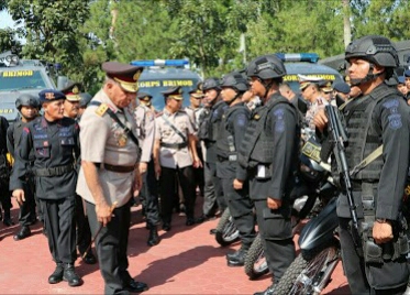 Kapolda Sumut Pimpin Apel Gelar  Pasukan Pengamanan, Jelang Pesta Pernikahan Putri Presiden RI.
