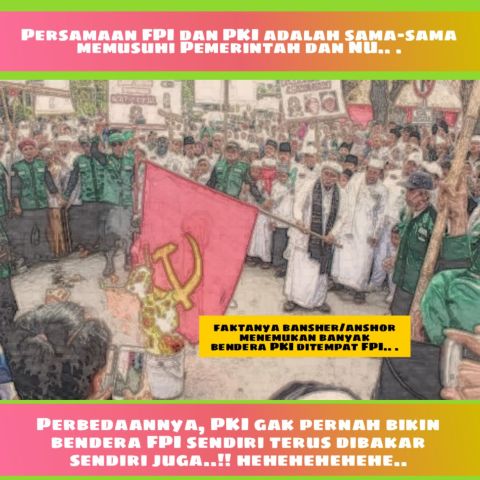 Antara FPI dan PKI : FPI Kerap Bakar Bendera PKI, Lantas Darimana Mereka Dapat Bendera Itu?