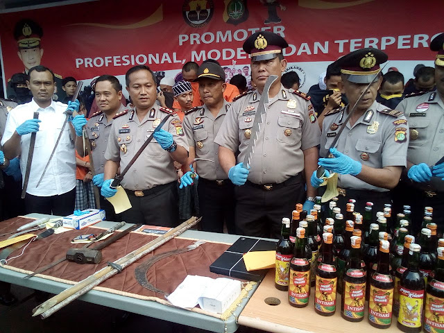 RAZIA PREMANISME BESAR BESARAN DI GELAR POLISI DI DEPOK, JELANG NATAL DAN TAHUN BARU