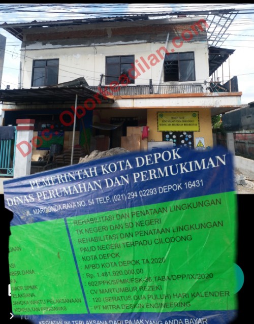 12 Proyek Gedung Sekolah Dirampungkan Pemkot Depok Pada Tahun Anggaran 2020