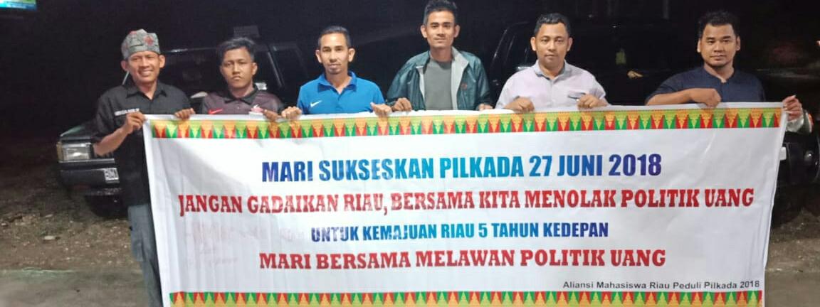 Panwaslu Kepenuhan Berikan Dukungan Kepada Aliansi Mahasiswa Riau Perduli Pilkada Sosialisasi Dan Tolak Money Politic