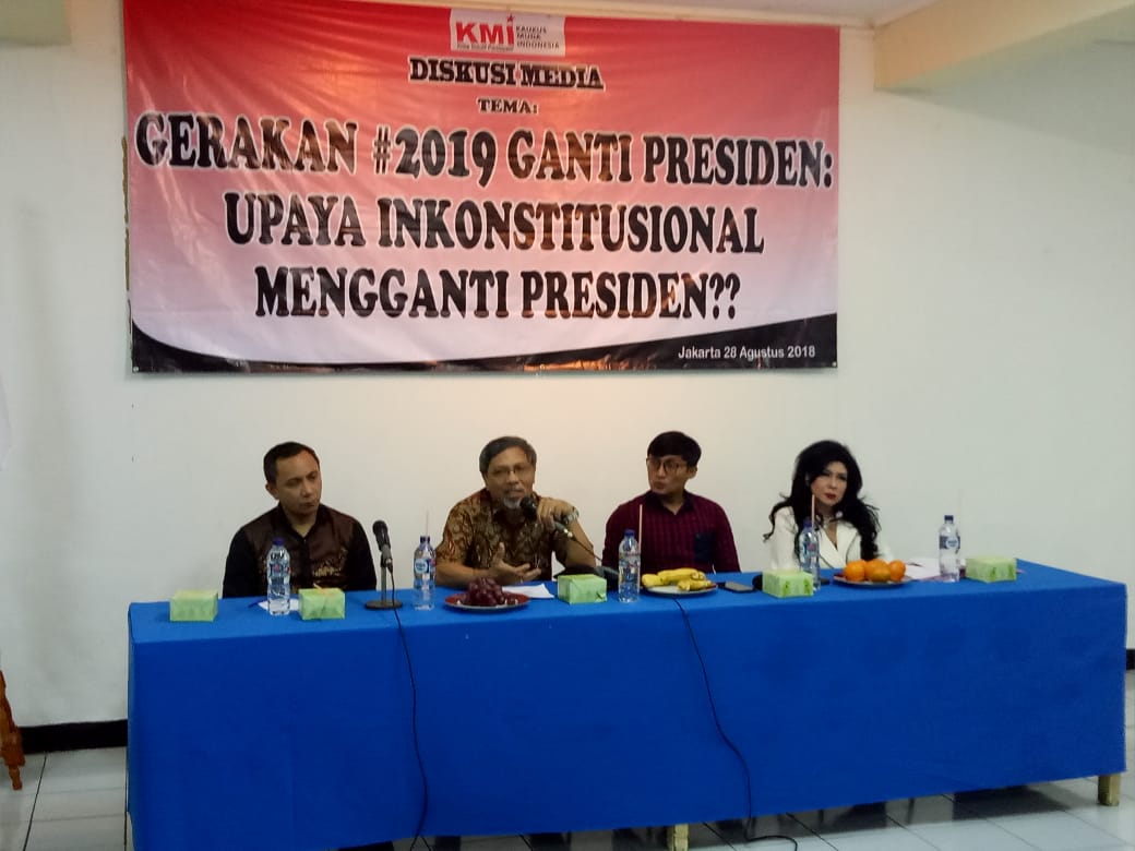 Kaukus Muda Indonesia (KMI) #2019GANTIPRESIDEN "Upaya Inkonstitusional Mengganti Presiden ??" 