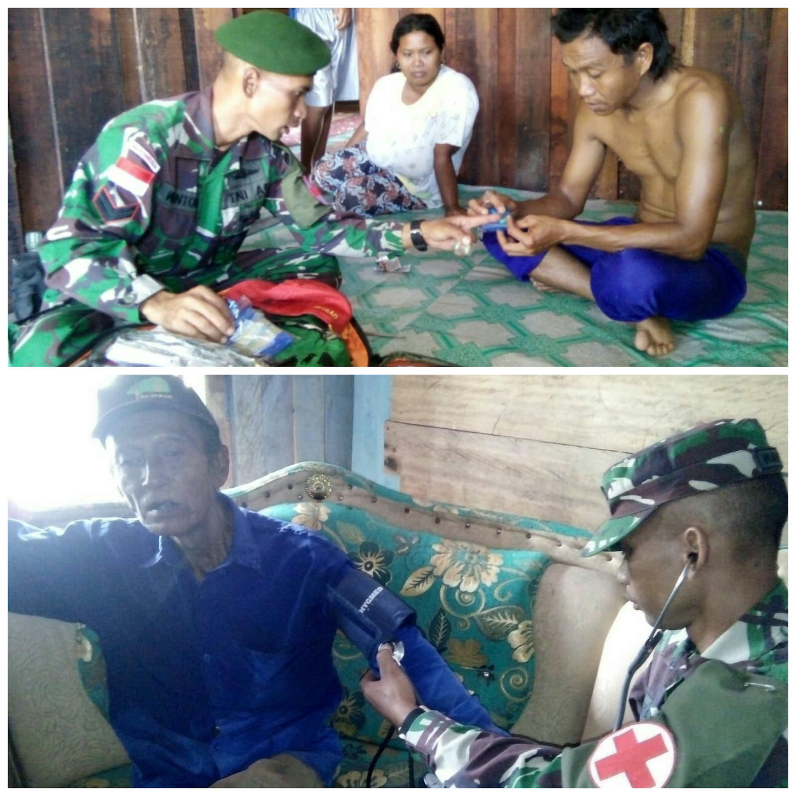Satgas Yonif Para Raider 501 Kostrad Lakukan Patroli Kesehatan Di Kampung Pitewi