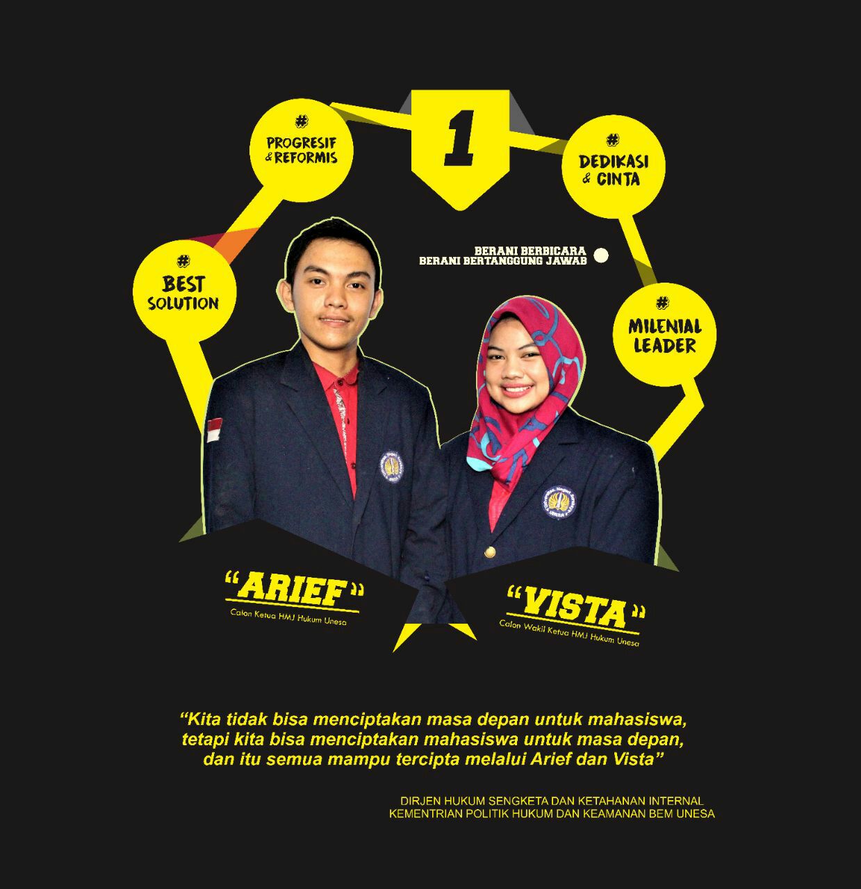 Arief Vista Tawarkan Pembaharuan Kinerja Hima Mendatang
