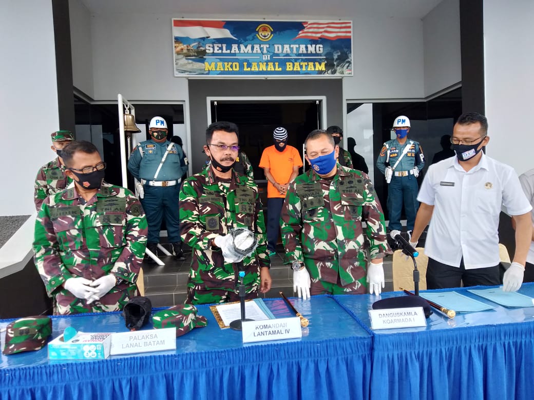 F1QR Lanal Batam Sergap Kurir Sabu