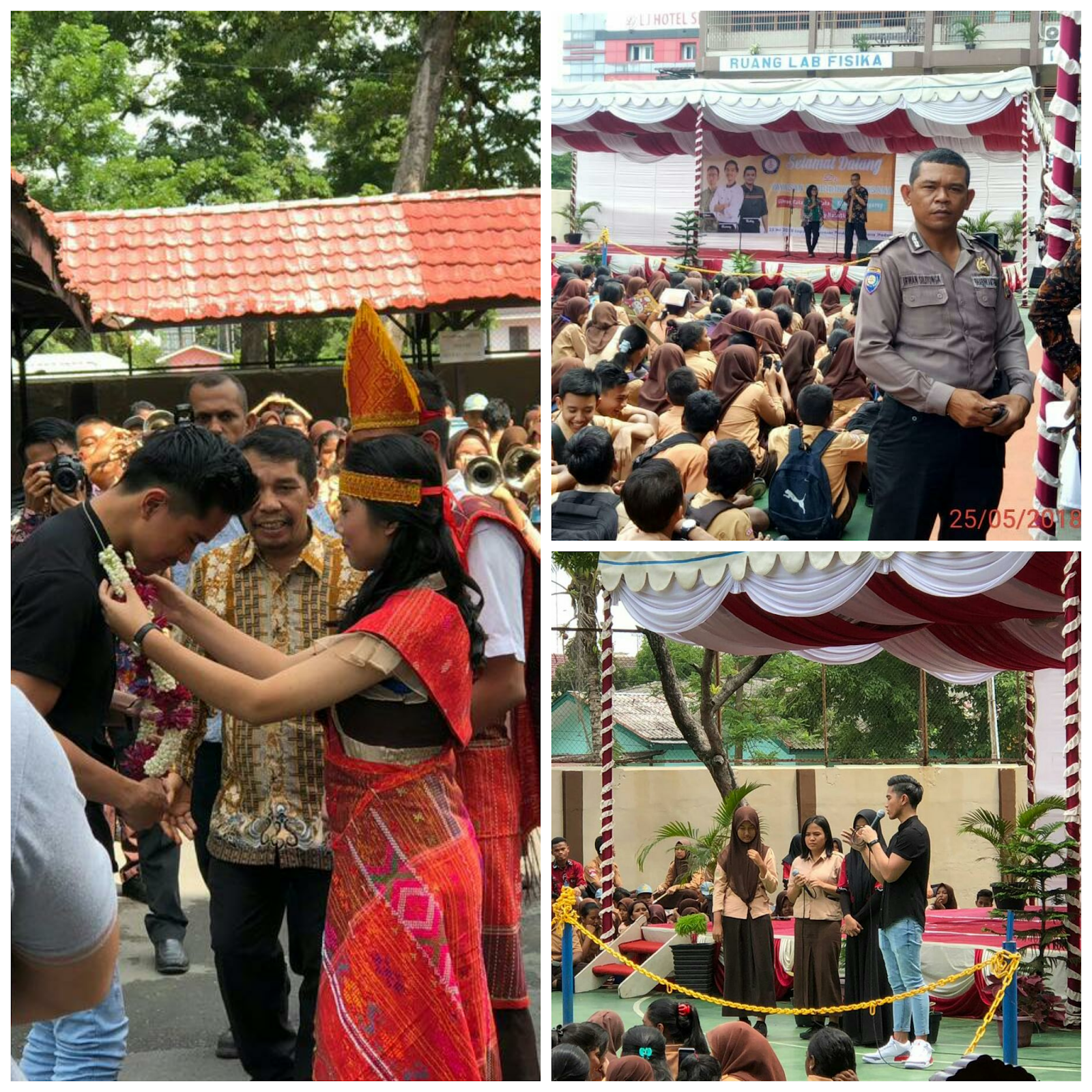 Dua Putra Presiden Jokowi Bersilahturahmi ke Sekolah Yayasan Pendidikan Raksana Medan
