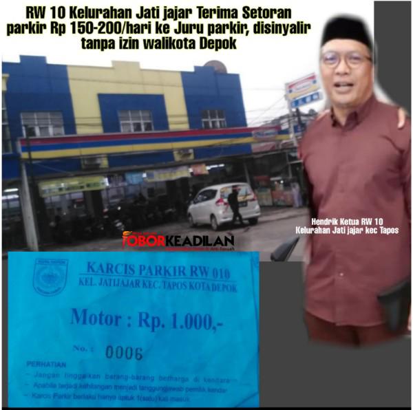 Pungut di Juru Parkir Indomaret 150-200 ribu/hari, Juga Komersialisasi Fasum Ketua RW 10 Jatijajar Jadi Sorotan