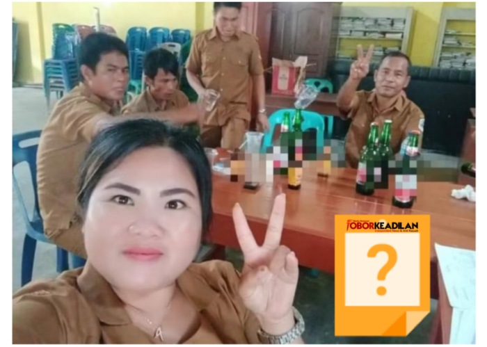 VIRAL – Habis Cairkan Dana Desa, Ibu Kades Dan Staf Pesta Miras Dan Goyang Tiktok Di Kantor Desa