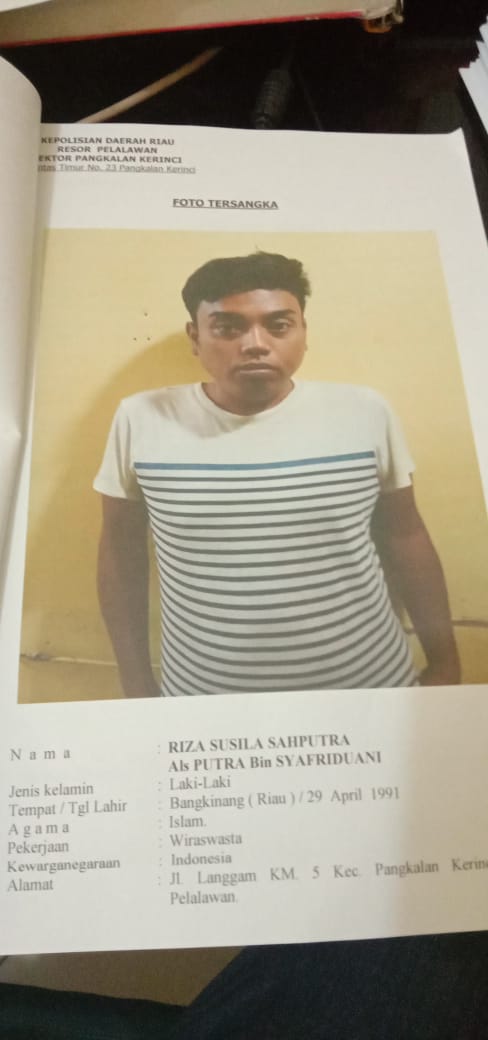 Sembilan Orang Tahanan Polsek Pangkalan Kerinci Kabupaten Pelalawan Riau Kabur Merusak Dinding Tembok 