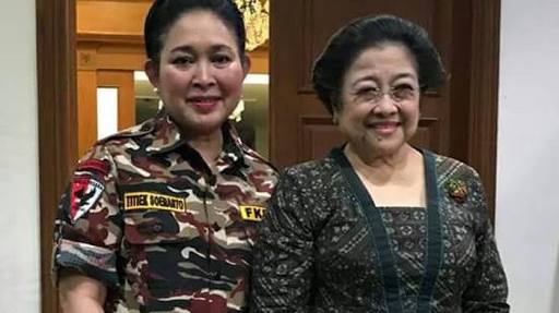 Titiek Soeharto Bertemu Megawati Dalam Rangka Apel Kebangsaan FKPPI