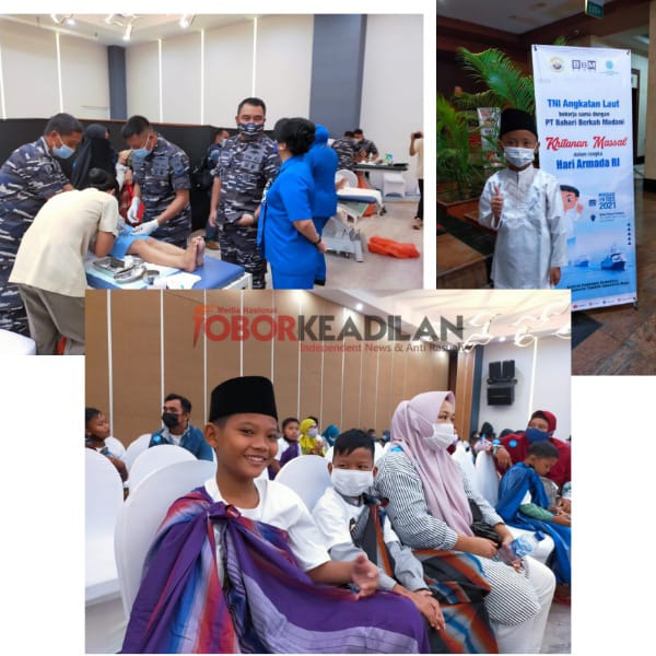 Sunat Ratusan anak Batam, PT Bahari Berkah Madani Gandeng TNI AL