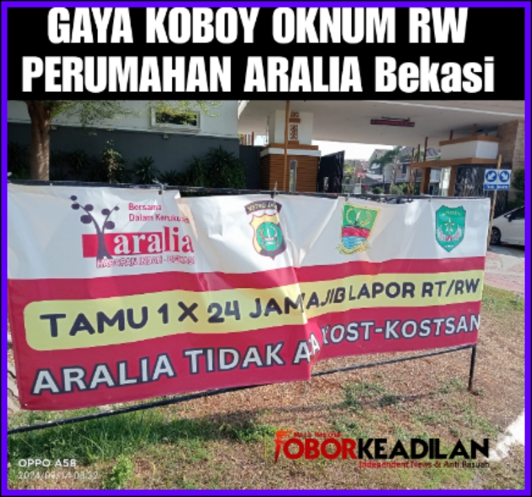 Ketua RW 18  Cluster Aralia Bekasi Diduga Halangi Izin Kos-Kosan dan Selewengkan Dana IPL