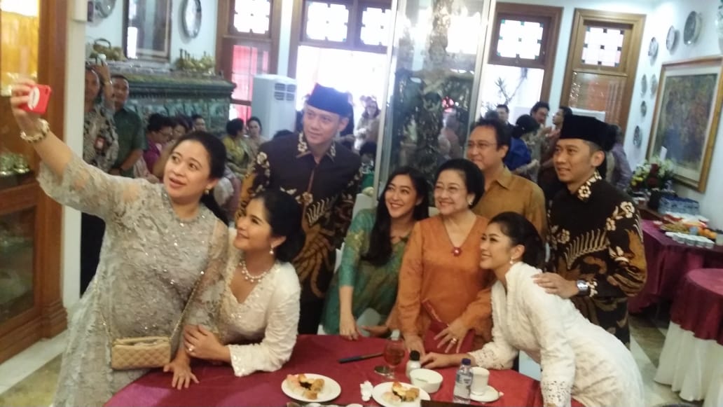 Dua Putra Presiden ke-6 AHY dan Ibas Lebaran ke Rumah Megawati Soekarnoputri