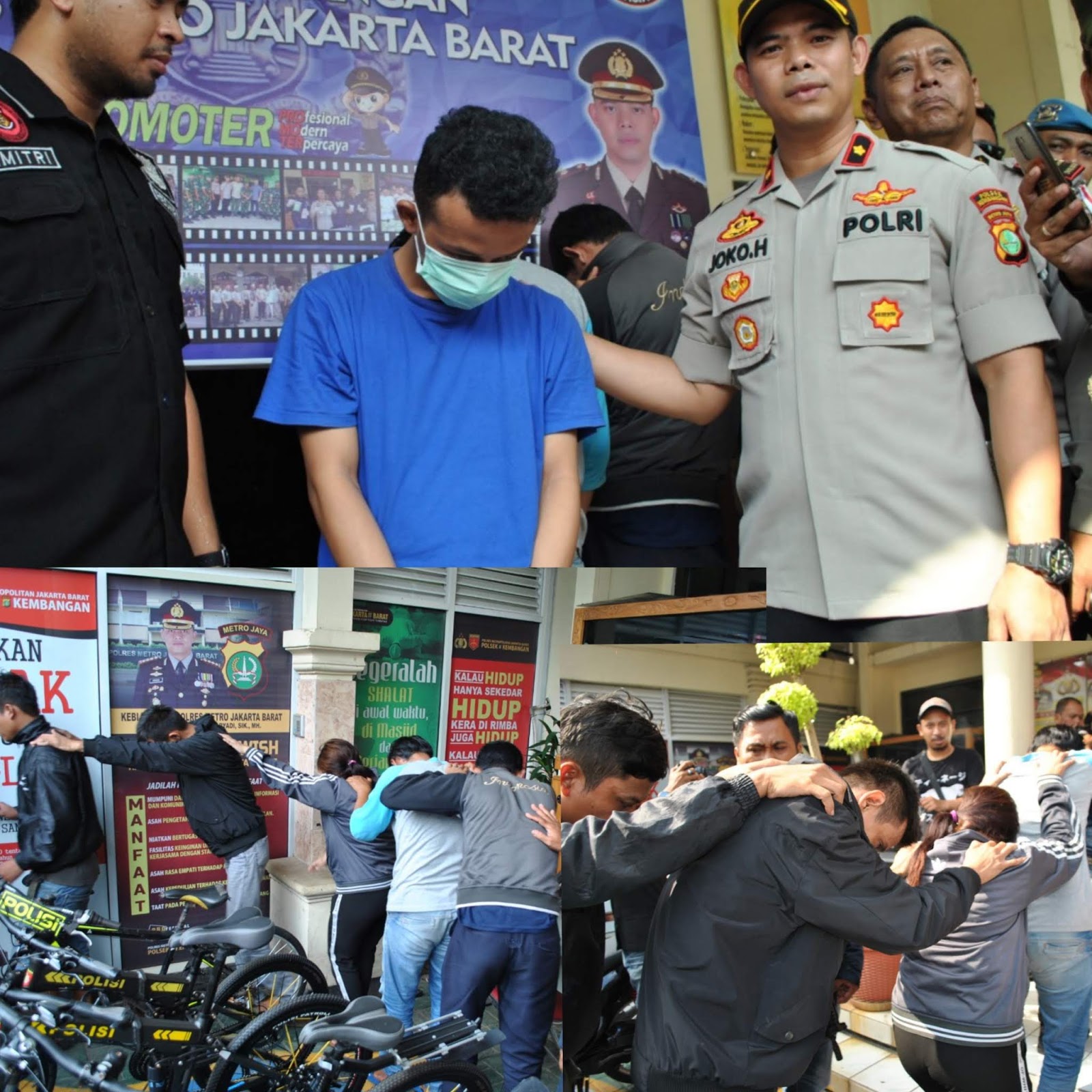 Enam Pelaku Pengancam Anggota Dishub Dikembangan Dibekuk Polisi