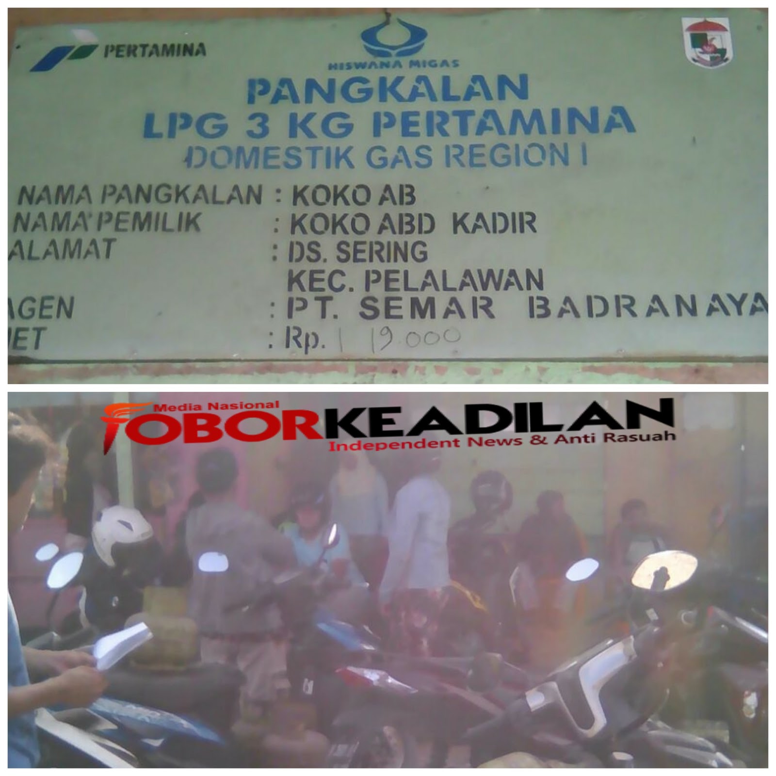 Pangkalan Gas Elfiji Di Kurangi Oleh Oknum Tidak Bertanggung Jawab Sehingga Warga Tidak Dapat Gas Elfiji 3 Kilogram