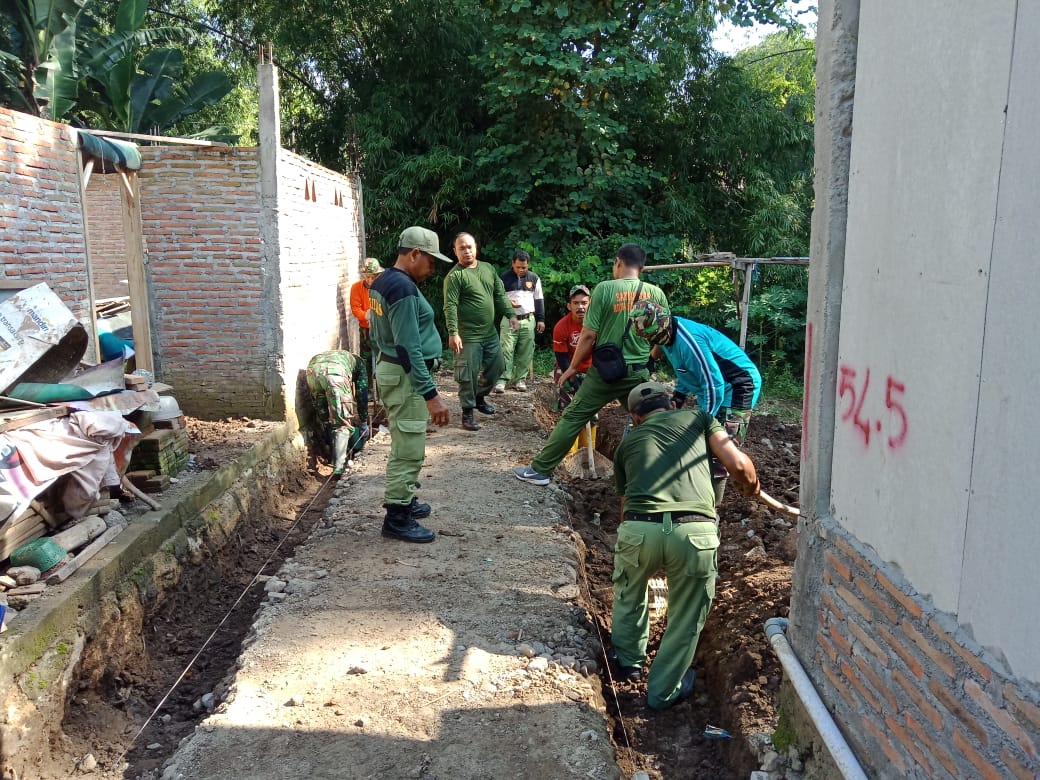 Gotong Royong Kerja Bakti TMMD Sengkuyung I Thn 2019 Kodim 0735/Surakarta Wujud nyata Manunggalnya TNI Rakyat