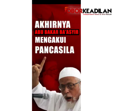 Abu Bakar Ba'asyir: Dulu Saya Nilai Syirik Setelah Kupelajari Pancasila Dasar Negara? Ya