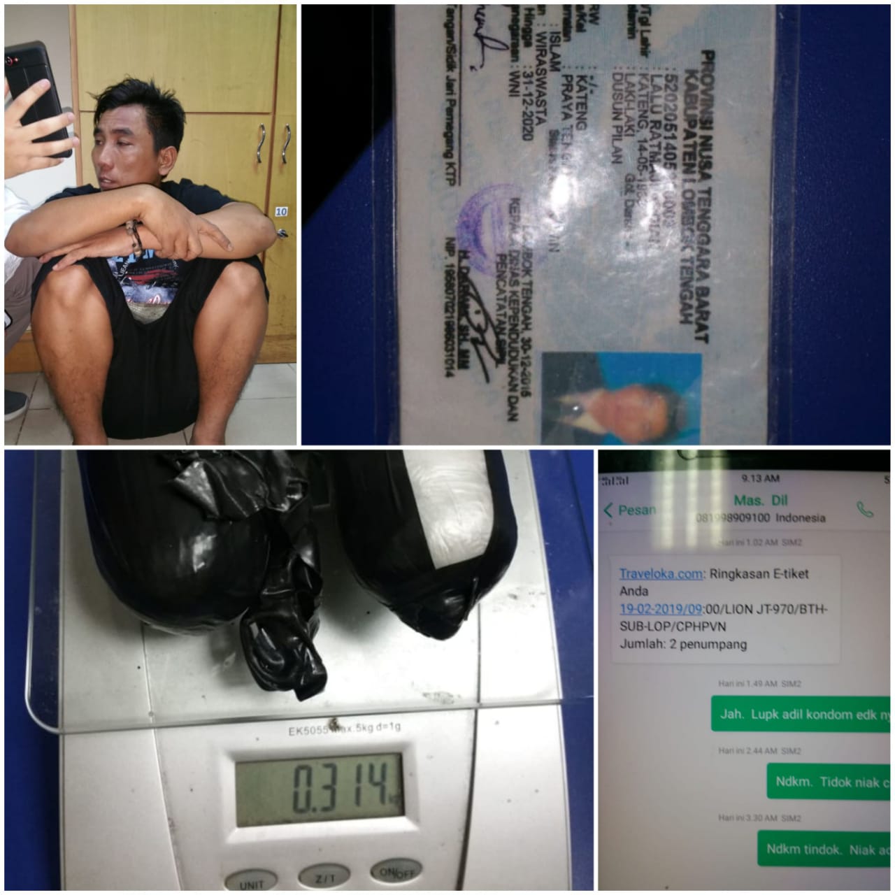 Lagi Dan Lagi Bawa Narkoba Di Tangkap