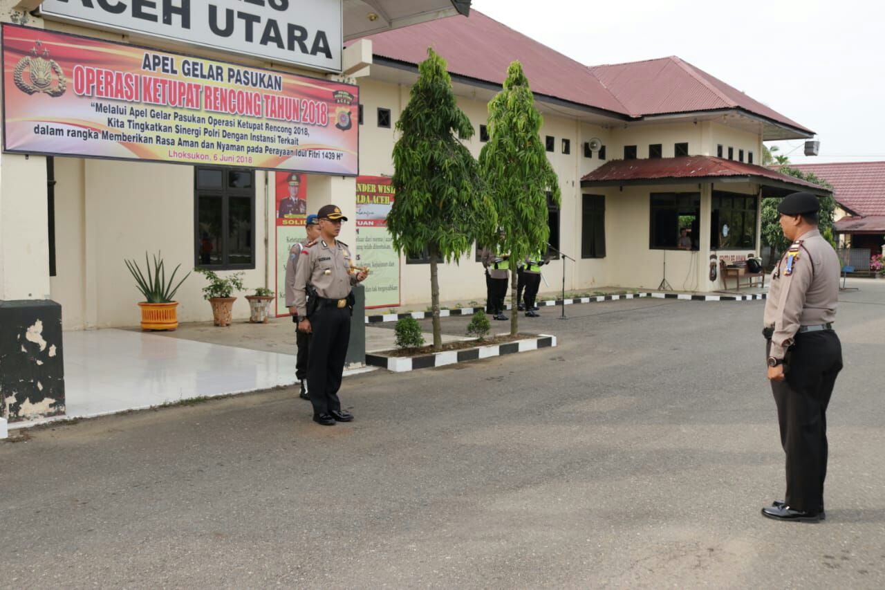 Selama 18 Hari Kedepan, Polres Aceh Utara Gelar Operasi Ketupat Rencong