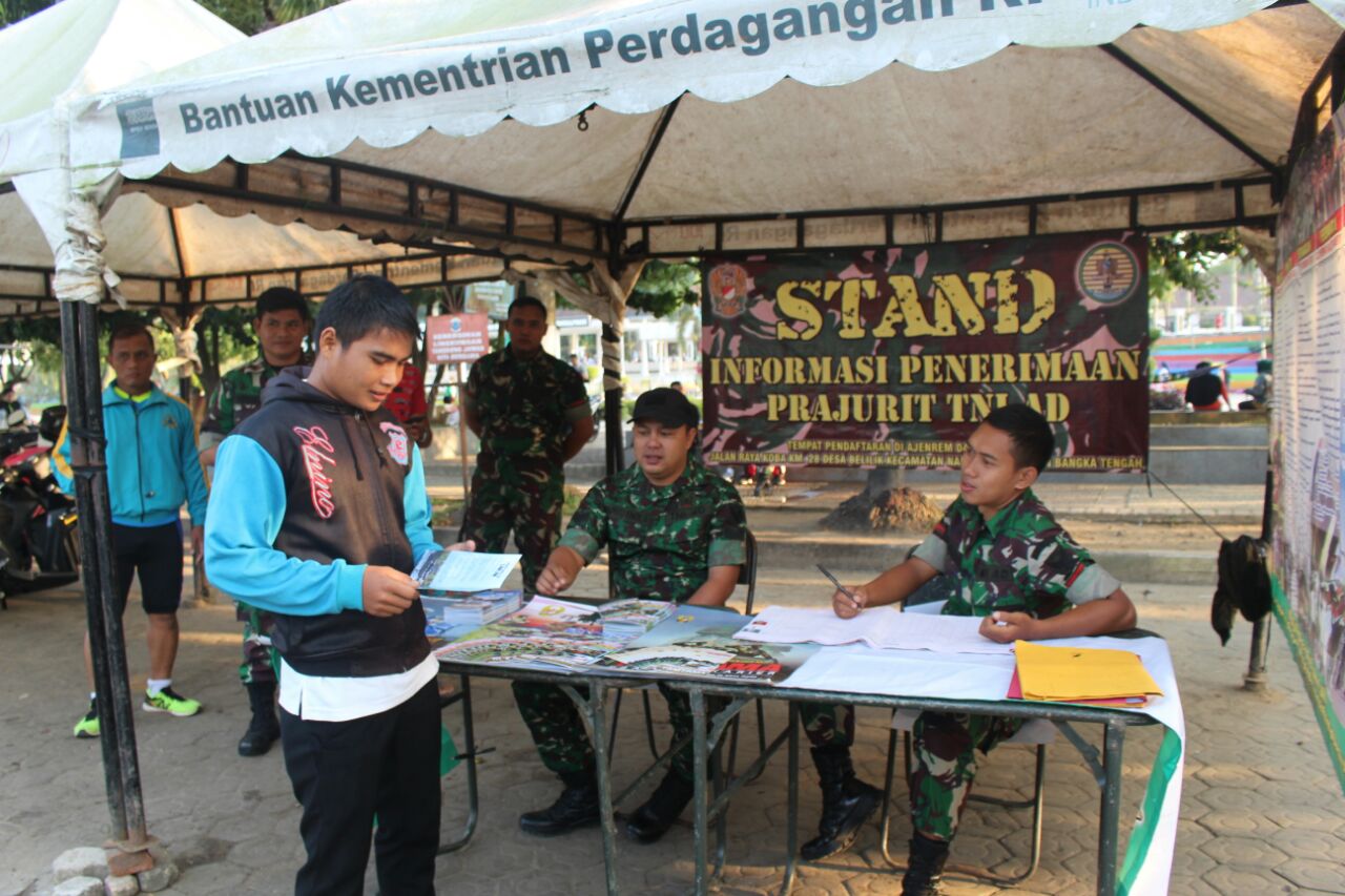 KOREM  045/GAYA BUKA STAND & KAMPANYE KREATIF PEREKRUTAN CALON PRAJURIT
