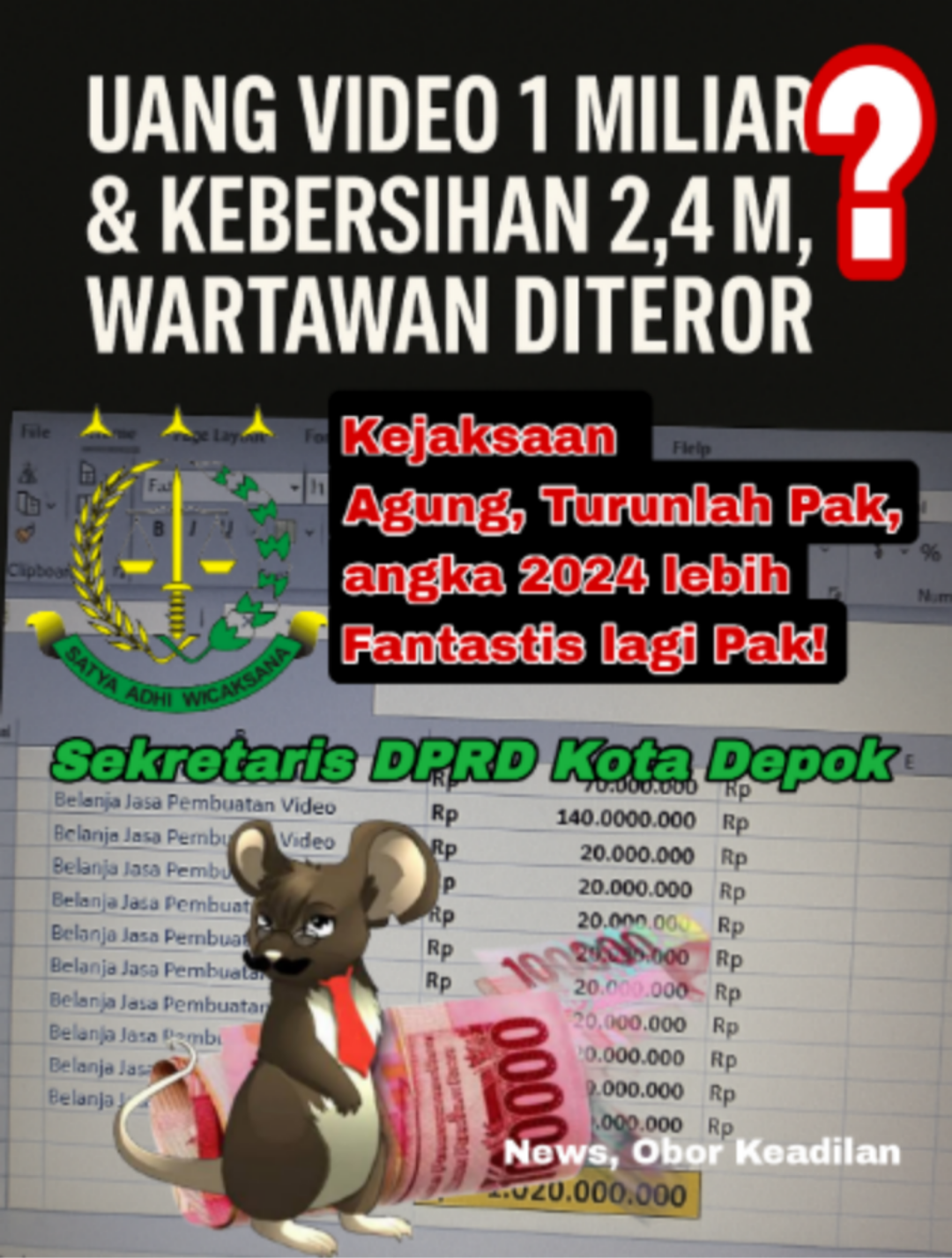 Skandal Uang Video Rp 1 M dan Kebersihan Rp 2 M di DPRD Depok: Investigasi Dijawab Teror