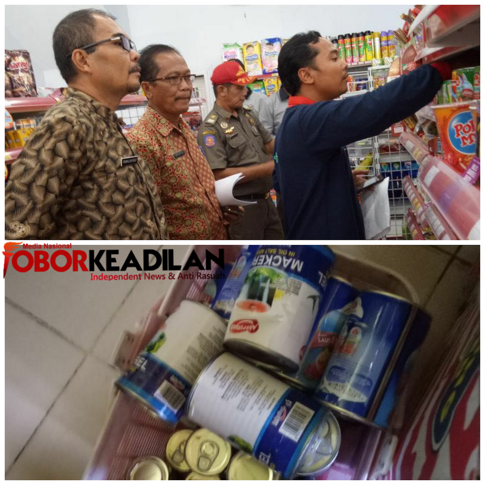 Gelar razia Gabungan Sarden, 500 Kaleng Sarden Siap Diuji