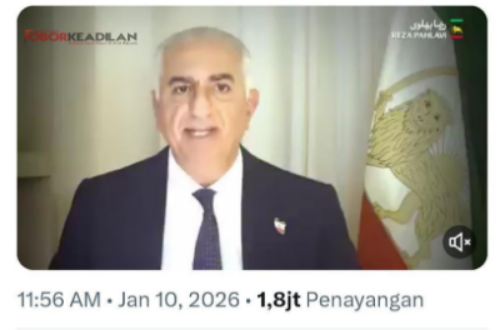 Iran Dikepung Massa: Reza Pahlavi Serukan Mogok Nasional Saat Ancaman Perang AS–Israel Membayangi Rezim Ayatullah