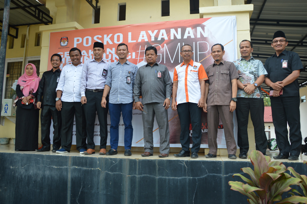 KPU Kampar Resmikan Posko Layanan GMHP, Serentak Dari Kabupaten Hingga Desa