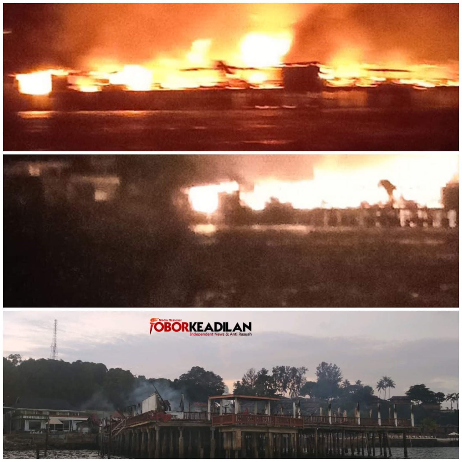 Resort KTM Tanjung Pinggir Sekupang Batam Terbakar, Kerugian Milyaran