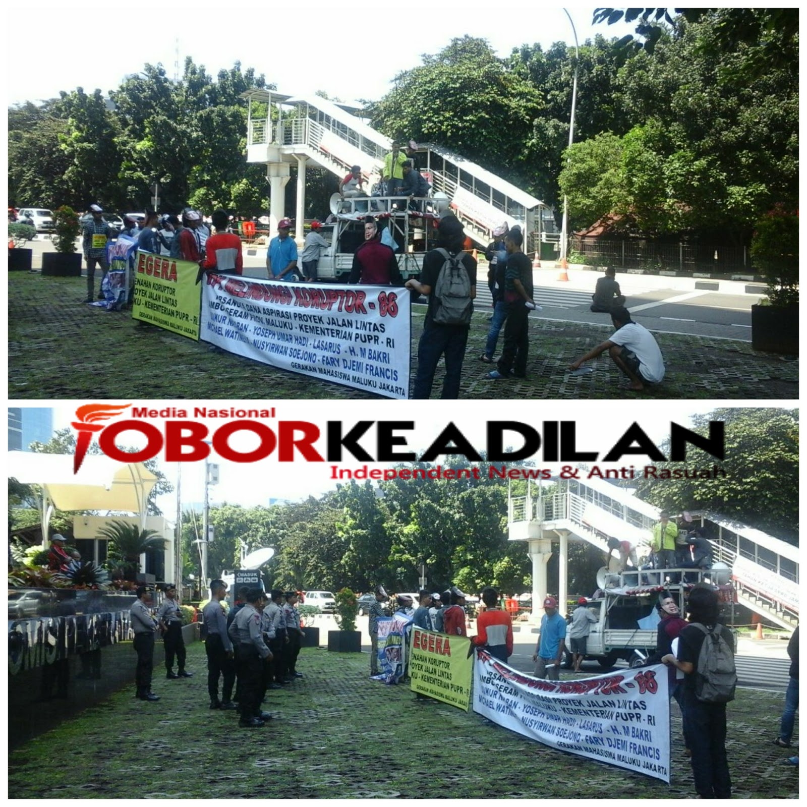 KPK di Demo Gerakan Mahasiswa Maluku Jakarta (GMMJ)