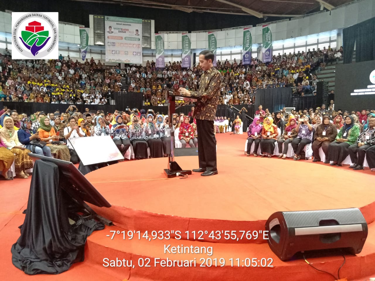 Jokowi Membangun Desa,Menggema Sambut RI1 Di Jatim Terkait Sosialisasi DD 2019 