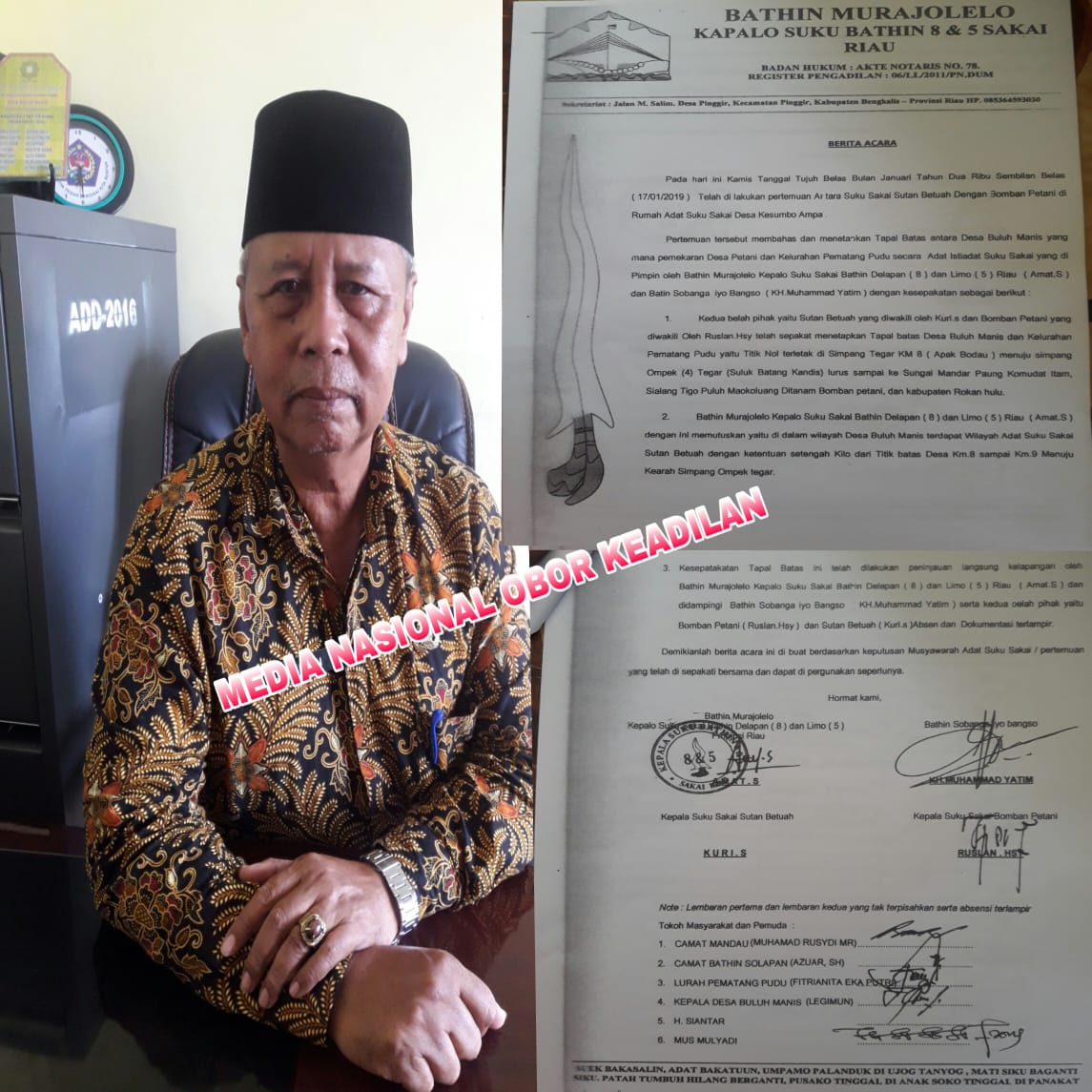Sengketa Tapal Batas Wilayah Tak Kunjung Usai Kades Buluh Manis Minta Pemkab Bengkalis Ambil Ketegasan