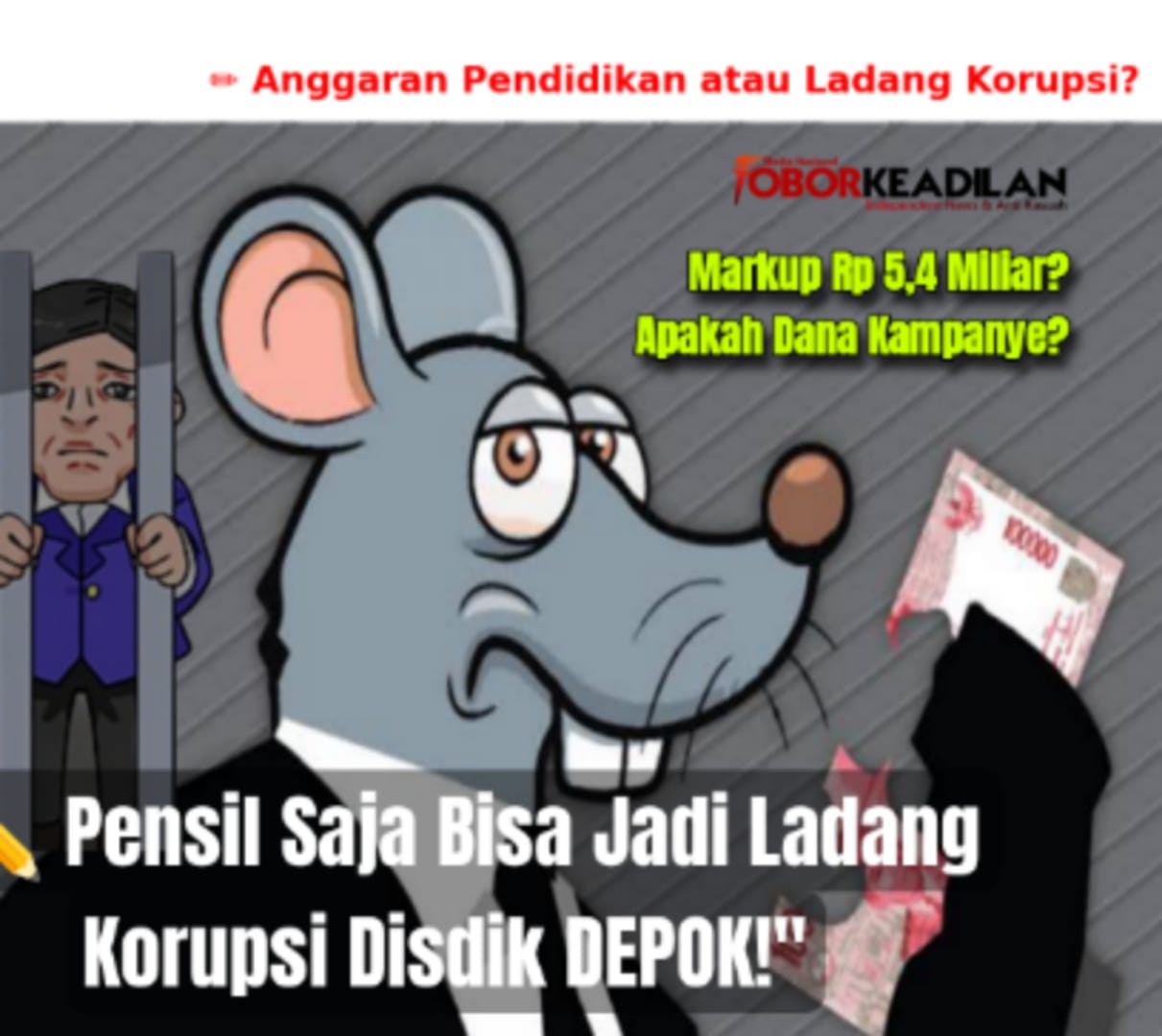 Dugaan Markup Rp 5,4 Miliar dalam Pengadaan Alat Tulis Depok: BPK & Inspektorat Bungkam, 2025 Dianggarkan Lagi?