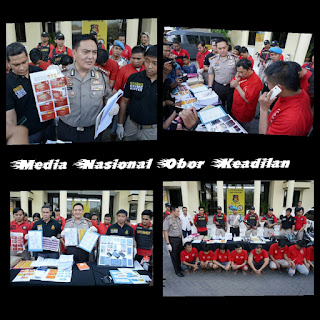 INI DIA SINDIKAT TUKANG TIPU  BERKEDOK UNDIAN BERHADIAH , BERHASIL DI BONGKAR POLRESTABES SURABAYA