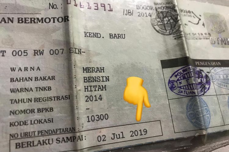 STNK Mirip ATM Tidak lagi  Berbahan Kertas, Ini Bentuknya