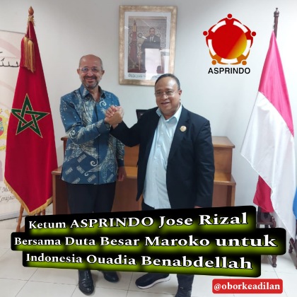 Jose Rizal Ketum ASPRINDO Yang Baru Saja Dilantik Diundang Langsung Dubes Maroko Jajaki Kerjasama