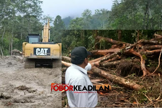 Pengusaha Hitam Acuhkan Bupati Samosir, Beko Sitaan Rapidin Simbolon Dibawa Kabur Pemilik 