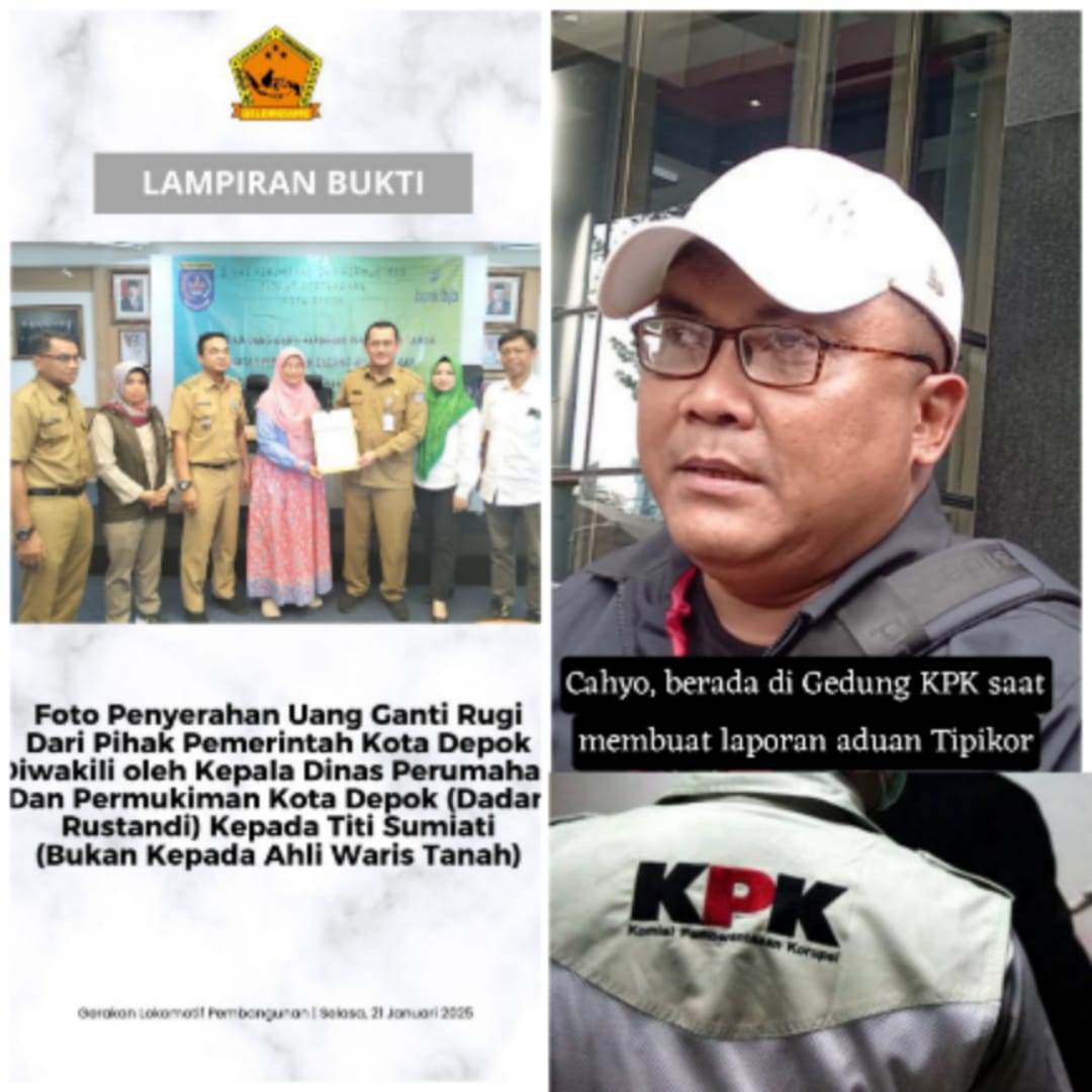Gelombang Laporkan Korupsi Pengadaan Tanah SMP di Depok ke KPK, Uji Komitmen Prabowo dalam Pemberantasan Korupsi